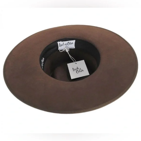 Lack of Color Women’s Coco Rancher Brown Wide-Brim Hat NWT’s - Picture 5 of 8